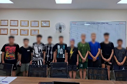 Tạm giữ thêm 10 đối tượng gây náo loạn các tuyến phố