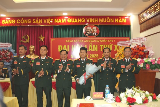 Đại hội Đảng bộ Tòa án Quân sự Quân khu 7 thành công tốt đẹp