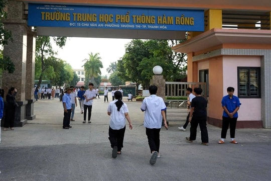 Thanh Hóa công bố điểm chuẩn trúng tuyển lớp 10 THPT