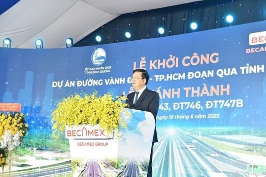Khởi công dự án đường Vành đai 4 TP.HCM qua Bình Dương