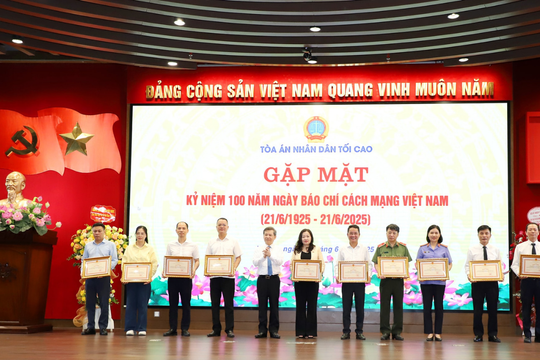 Tòa án nhân dân tối cao gặp mặt nhân kỷ niệm 100 năm Ngày Báo chí Cách mạng Việt Nam