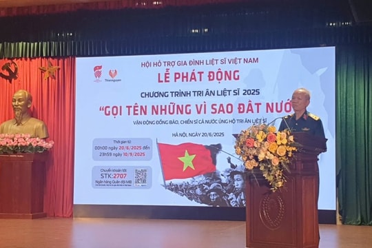Chương trình “Tri ân liệt sĩ 2025” với chủ đề “Gọi tên những vì sao đất nước”