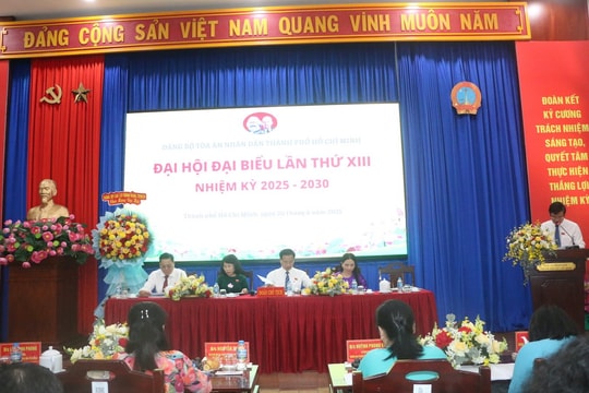 Đảng bộ TAND TP.HCM tổ chức Đại hội đại biểu lần thứ XIII