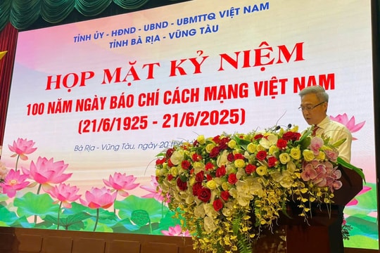 Bà Rịa - Vũng Tàu tổ chức họp mặt kỷ niệm 100 năm Ngày Báo chí Cách mạng