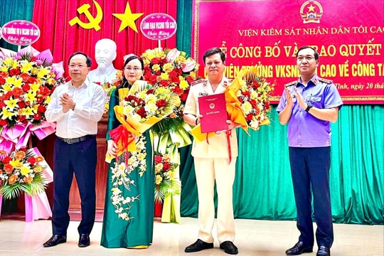 Ông Dương Xuân Sanh giữ chức Viện trưởng VKSND tỉnh Hà Tĩnh