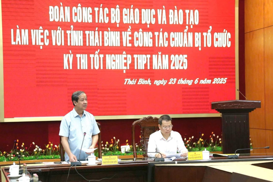 Bộ trưởng Nguyễn Kim Sơn: “Dạy thì sáng tạo, coi thi phải đúng quy định”