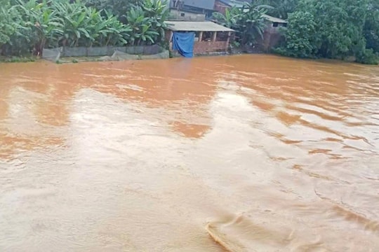 Một người đuối nước sau mưa lớn ở Thái Nguyên