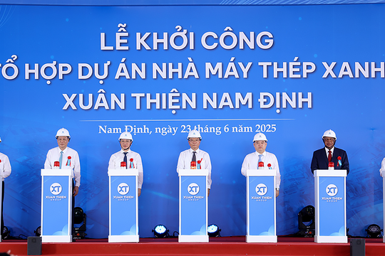 Khởi công Tổ hợp Dự án Thép xanh Xuân Thiện Nam Định