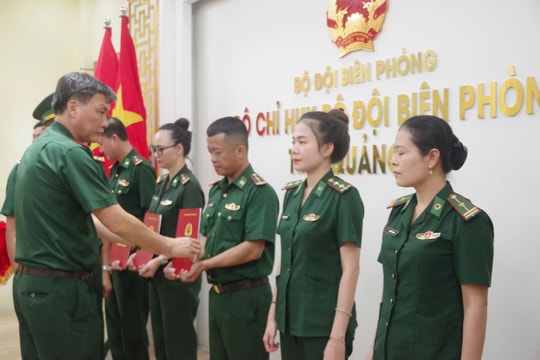 BĐBP Quảng Trị công bố các quyết định về công tác cán bộ