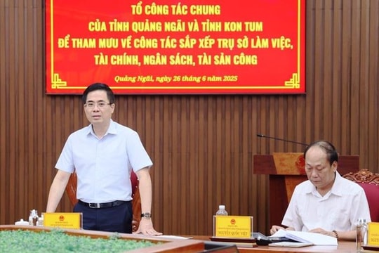 Quảng Ngãi và Kon Tum họp bàn xử lý tài sản công sau sáp nhập