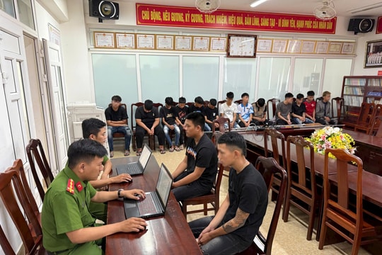 Xử lý nhóm thanh, thiếu niên mang hung khí trên đường