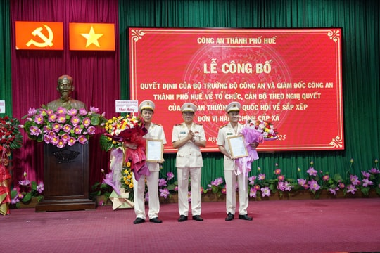 TP Huế: Bổ nhiệm hai Phó Giám đốc công an thành phố