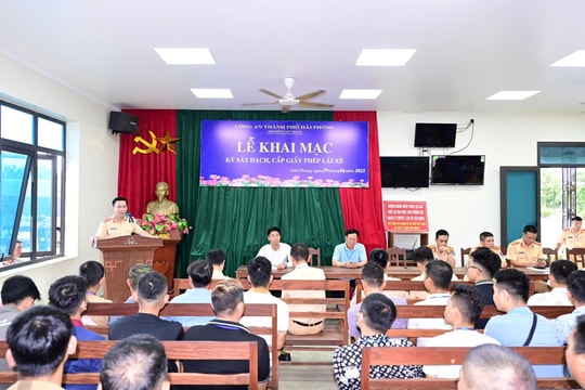 Hơn 700 thí sinh dự sát hạch lái xe hạng C tại Hải Phòng