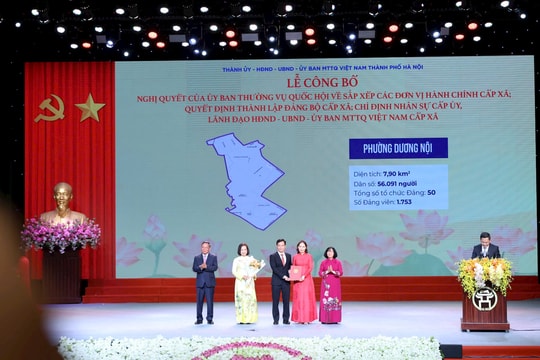 Xem danh sách Bí thư, Chủ tịch UBND 126 xã, phường mới ở Hà Nội