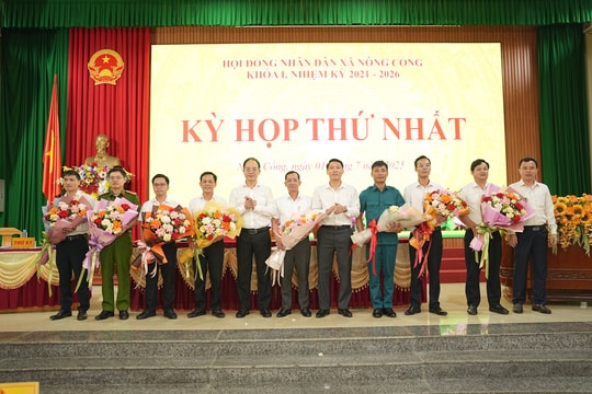 Xã Nông Cống trong ngày đầu thực hiện mô hình chính quyền địa phương 2 cấp