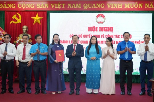 TP Huế công bố thành lập cơ quan MTTQ thành phố và kiện toàn nhân sự