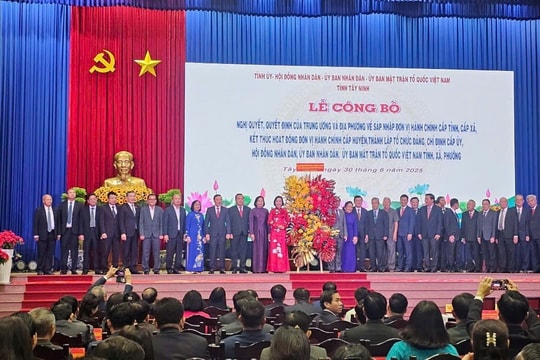 Đội ngũ lãnh đạo chủ chốt tỉnh Tây Ninh mới