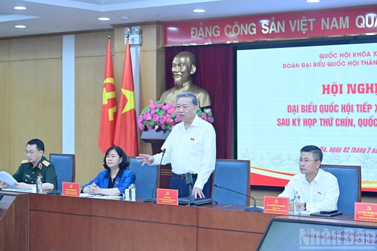 Tổng Bí thư Tô Lâm tiếp xúc cử tri thành phố Hà Nội sau Kỳ họp thứ 9, Quốc hội khóa XV