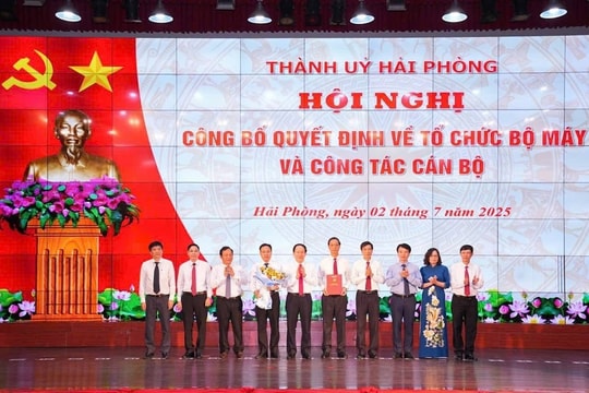 Thành ủy Hải Phòng kiện toàn bộ máy các Đảng bộ trực thuộc