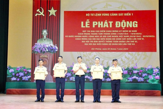 Vùng Cảnh sát biển 1 phát động thi đua cao điểm “Phất cao cờ hồng tháng Tám”