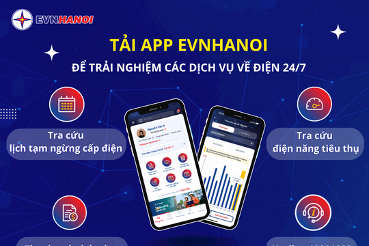 App EVNHANOI - Trợ thủ mùa hè của mỗi gia đình