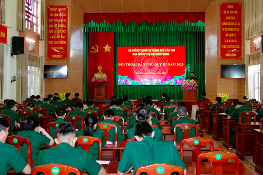 BĐBP TP Cần Thơ đối thoại dân chủ với cán bộ chiến sĩ khối cơ quan Ban chỉ huy