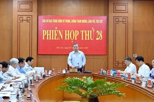 Tổng Bí thư Tô Lâm chủ trì Phiên họp về phòng chống tham nhũng, lãng phí, tiêu cực