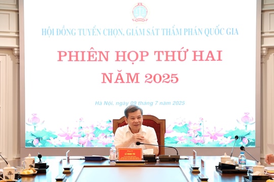 Phiên họp thứ 2 năm 2025 của Hội đồng tuyển chọn, giám sát Thẩm phán quốc gia