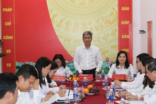 Kiểm tra tình hình hoạt động TAND khu vực 6 - Cà Mau sau khi thành lập