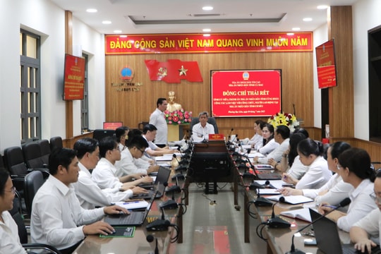 Kiểm tra tình hình hoạt động TAND tỉnh Cà Mau (cơ sở 2)