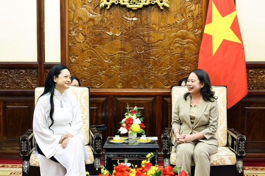 Phó Chủ tịch nước tiếp nữ phi hành gia gốc Việt đầu tiên bay vào không gian