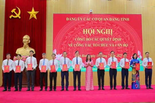 Đảng ủy các cơ quan Đảng tỉnh Ninh Bình kiện toàn tổ chức bộ máy