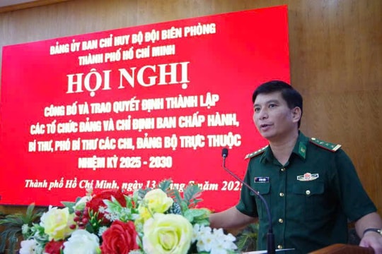 Biên phòng TP.HCM củng cố tổ chức Đảng, nâng cao sức chiến đấu từ cơ sở