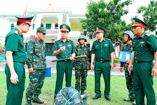 Kiểm tra công tác sẵn sàng chiến đấu bảo vệ Đại hội Đảng bộ Quân khu 3