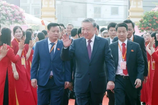 Tổng Bí thư Tô Lâm dự Đại hội đại biểu Đảng bộ xã Nghĩa Trụ lần thứ I