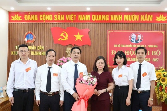Tòa án nhân dân khu vực 3 – Thanh Hóa tổ chức Đại hội Chi bộ lần thứ nhất