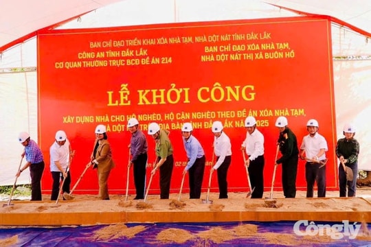 Đắk Lắk: Hoàn thành gần 90% kế hoạch nhà tạm, nhà dột nát