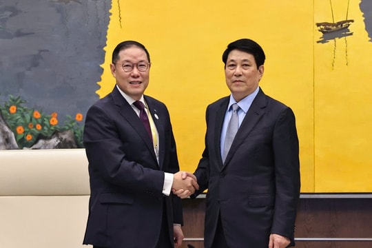 Chủ tịch nước Lương Cường tiếp Chủ tịch Hội đồng Tư vấn kinh doanh APEC 2025