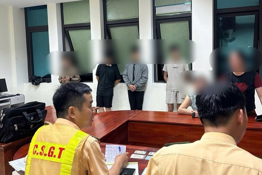 Bắt nhóm thanh thiếu niên tụ tập, chạy xe lạng lách ở Đông Hà