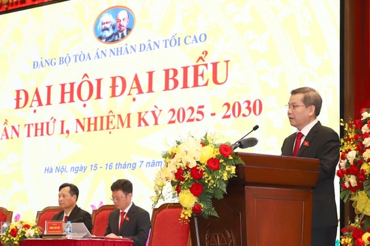 Xây dựng Đảng bộ Tòa án nhân dân tối cao trong sạch, vững mạnh, đáp ứng yêu cầu, nhiệm vụ trong tình hình mới