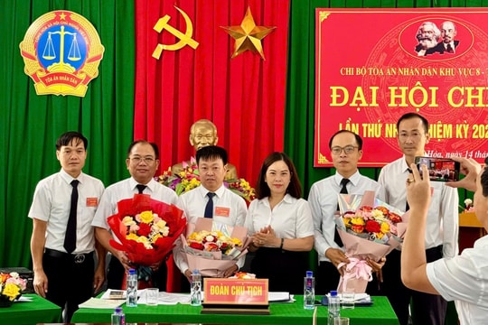 TAND khu vực 8 - Thanh Hóa tổ chức  Đại hội Chi bộ lần thứ nhất