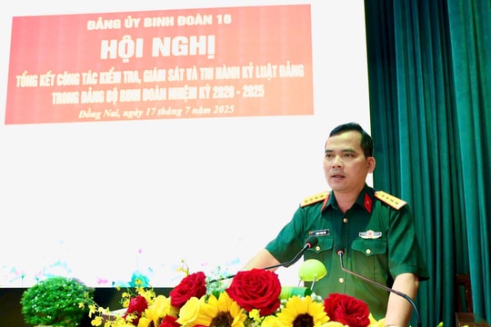 Binh đoàn 16 tổng kết công tác kiểm tra, giám sát và thi hành kỷ luật của Đảng