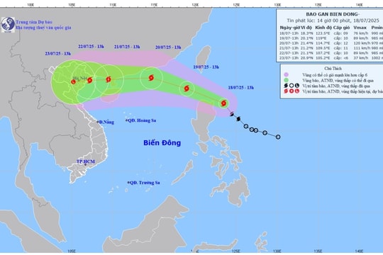 Bão số 3 mạnh lên, hướng vào Biển Đông, Bắc Bộ sắp mưa lớn