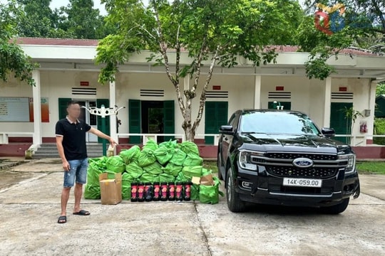 Phát hiện, thu giữ gần 600 bình khí cười vận chuyển trái phép qua biên giới