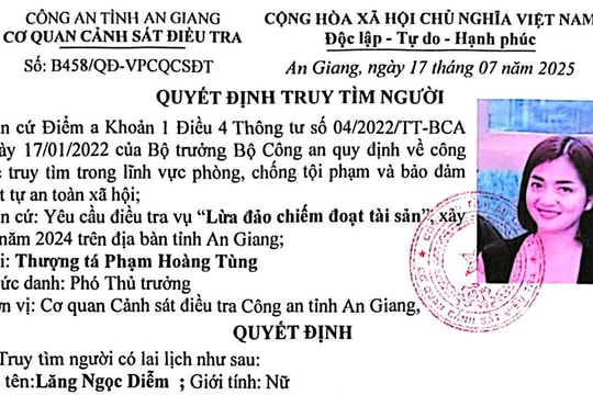 Truy tìm người phụ nữ liên quan vụ lừa đảo hàng chục tỷ đồng