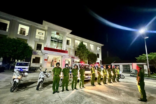 Công an các xã ở Quảng Trị tăng cường tuần tra, giữ vững an ninh trật tự từ cơ sở