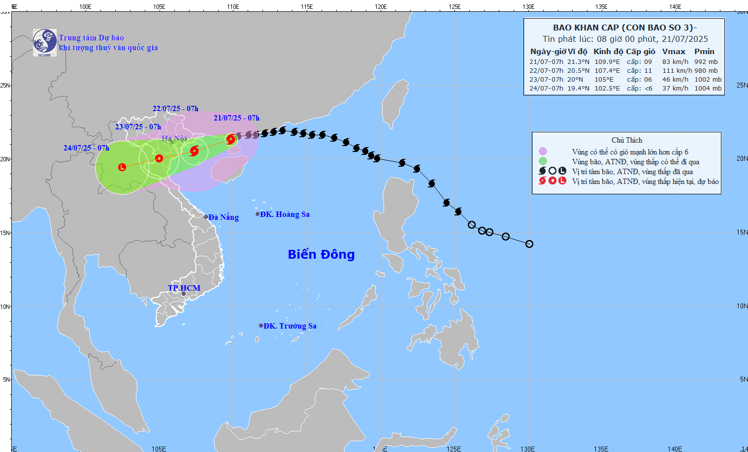 Tin mới nhất về bão Wipha