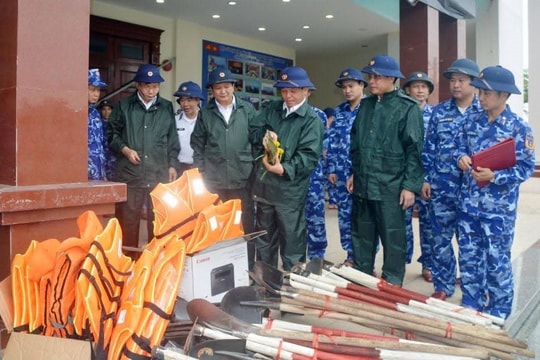 Vùng Cảnh sát biển 1 rà soát kế hoạch ứng phó bão số 3