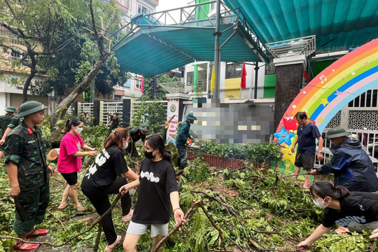 Hà Nội yêu cầu các trường học chủ động ứng phó với bão số 3
