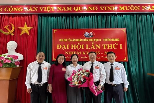 TAND Khu vực 8 - Tuyên Quang tổ chức Đại hội Chi bộ lần thứ nhất